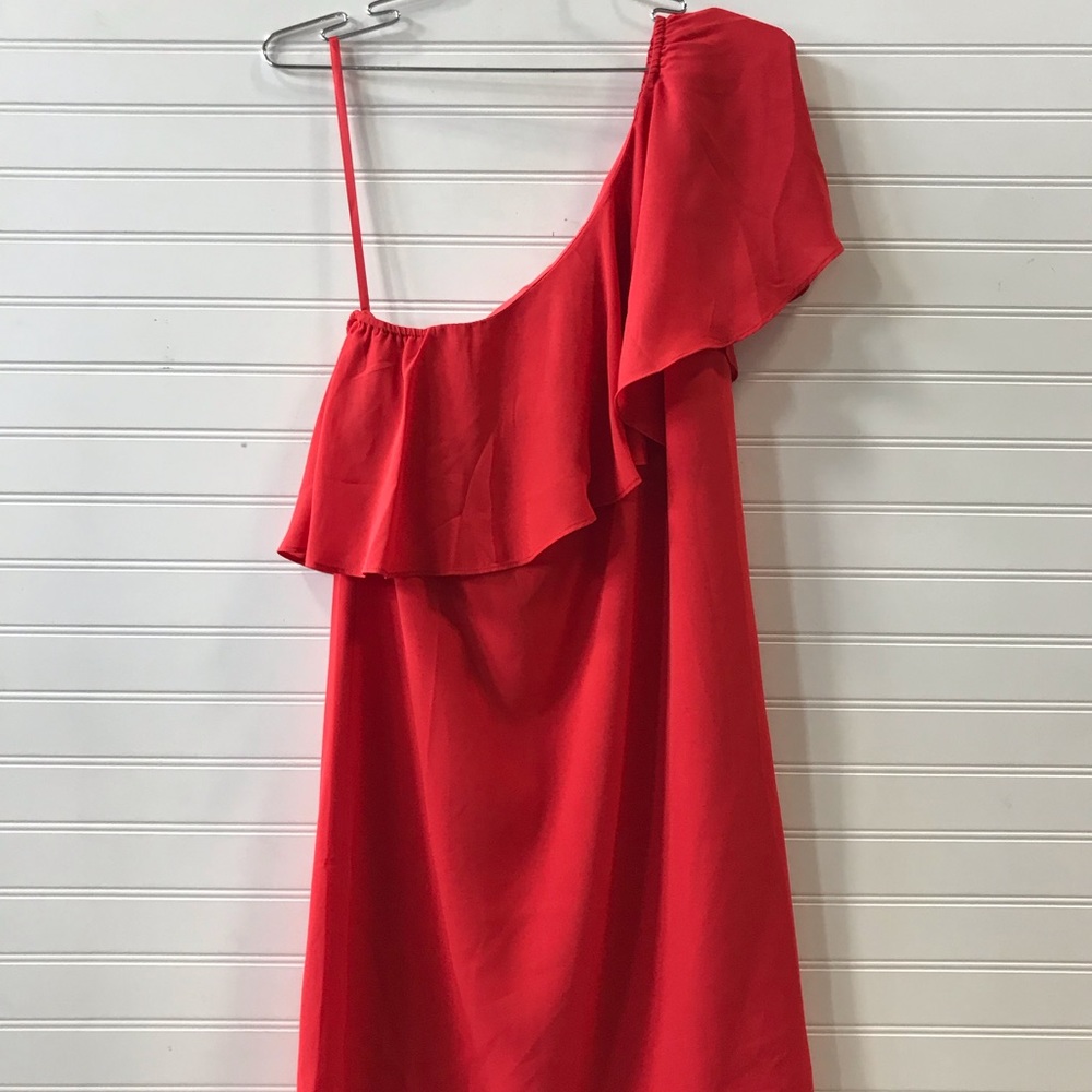 Red Asymmetrical Dress